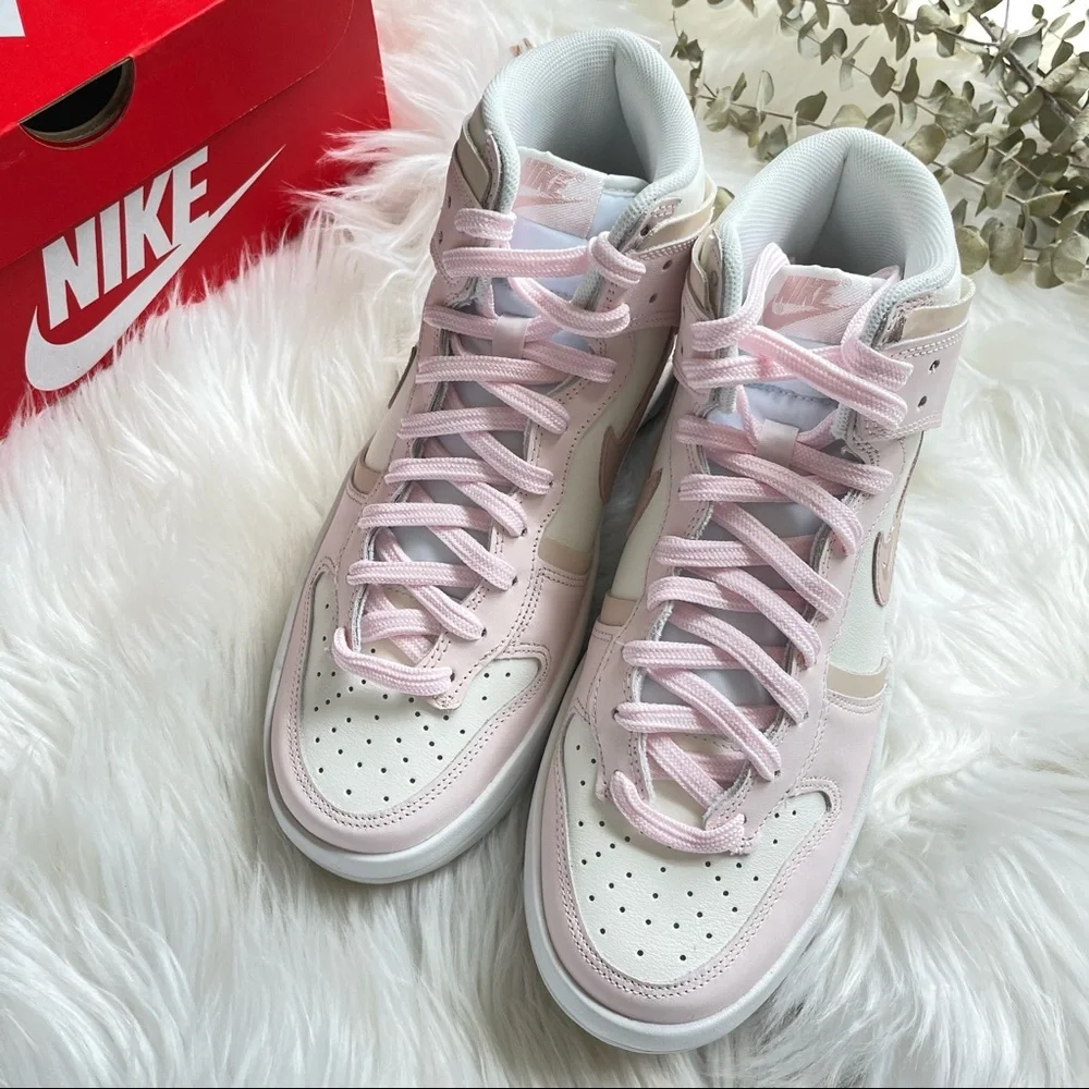 Nike Dunk High Up Pink Oxford W8.5 DH3718-102 NIB